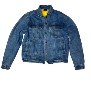 Icecream Brand‎ Denim Jacket with Yellow Cat Graphic – Size M